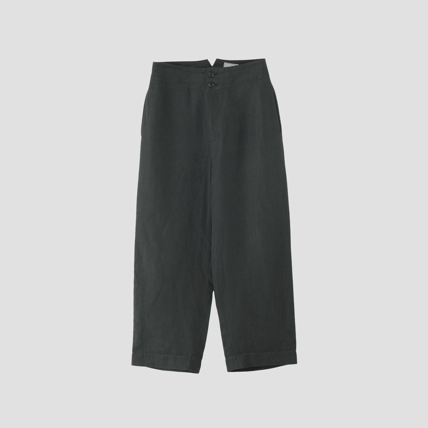 MATT LINEN POPLIN TROUSERS