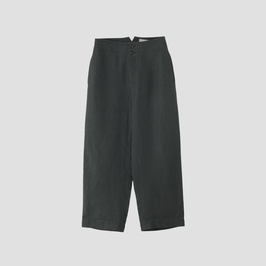MATT LINEN POPLIN TROUSERS