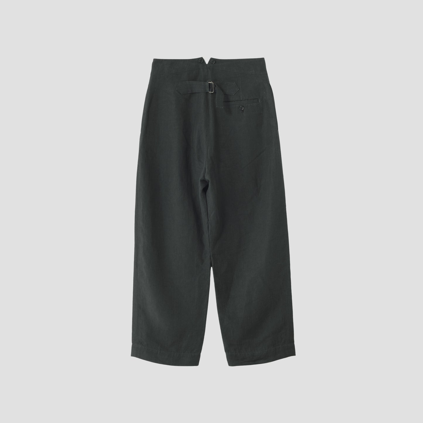 MATT LINEN POPLIN TROUSERS