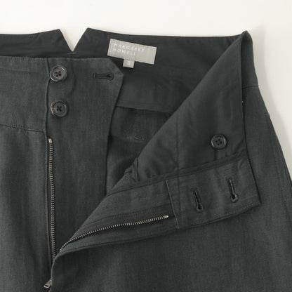 MATT LINEN POPLIN TROUSERS