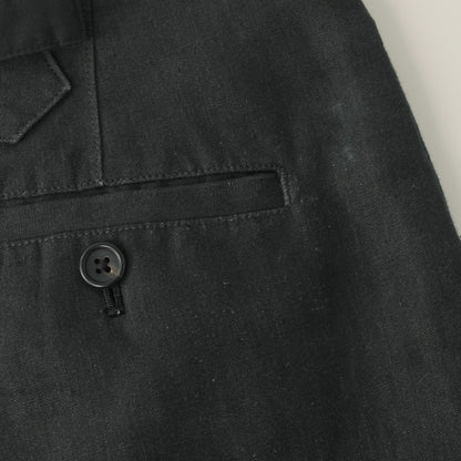 MATT LINEN POPLIN TROUSERS