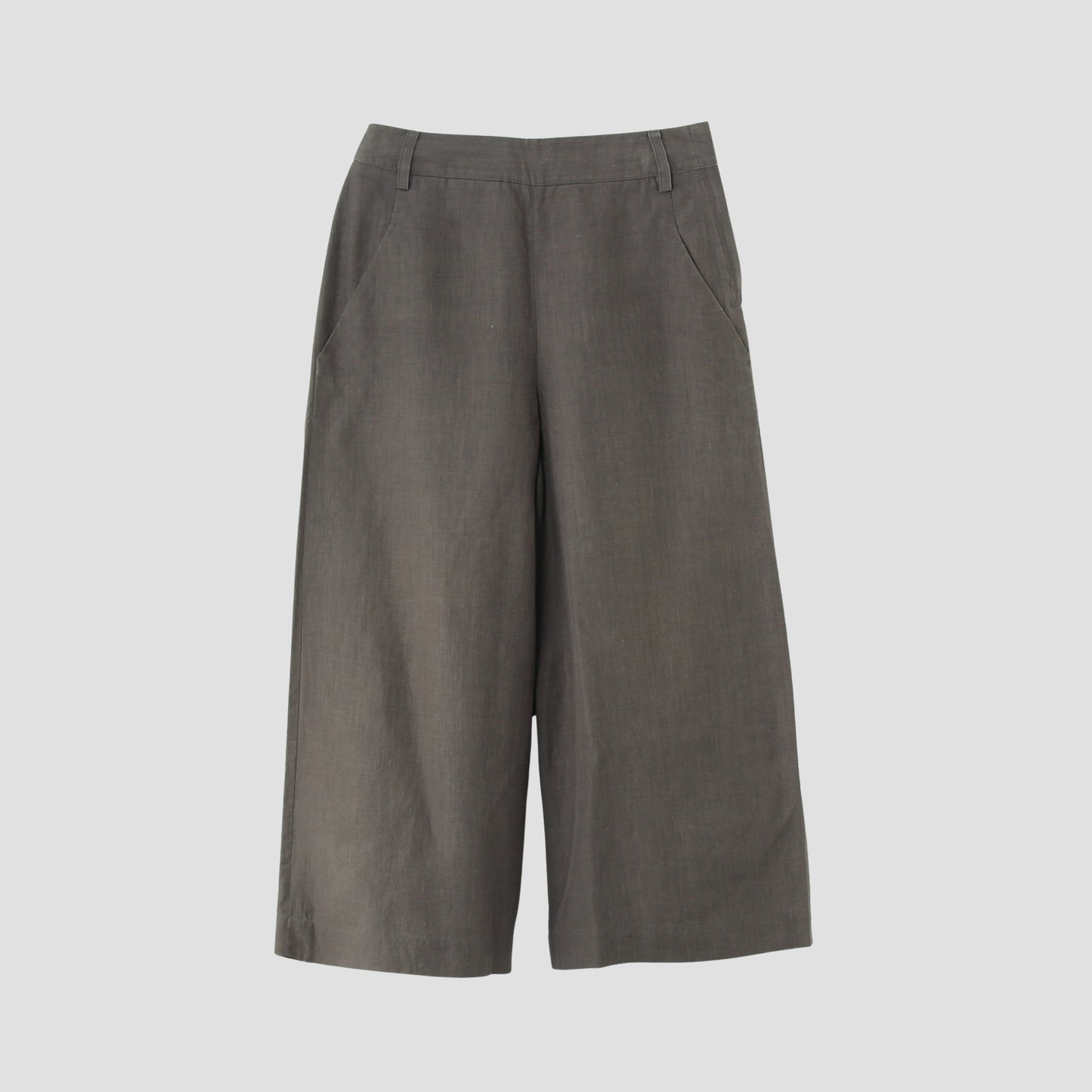 HIGH DENSE LINEN TROUSERS