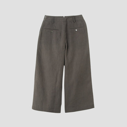 HIGH DENSE LINEN TROUSERS