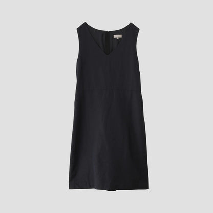 LINEN WOOL HOPSACK DRESS