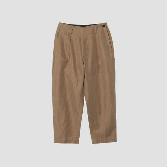 COTTON LINEN TWILL TROUSERS