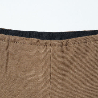 COTTON LINEN TWILL TROUSERS