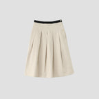 WOOL COTTON HEAVY TWILL SKIRT