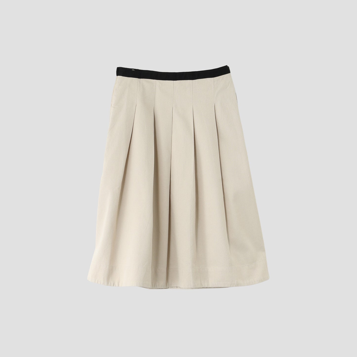 WOOL COTTON HEAVY TWILL SKIRT