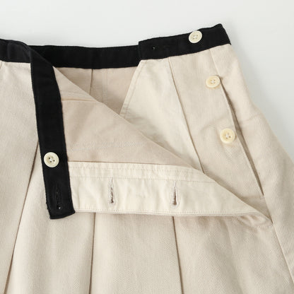 WOOL COTTON HEAVY TWILL SKIRT