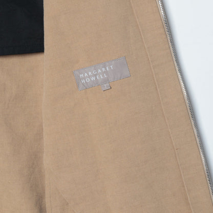 COTTON LINEN PLAIN WEAVE BLOUSON