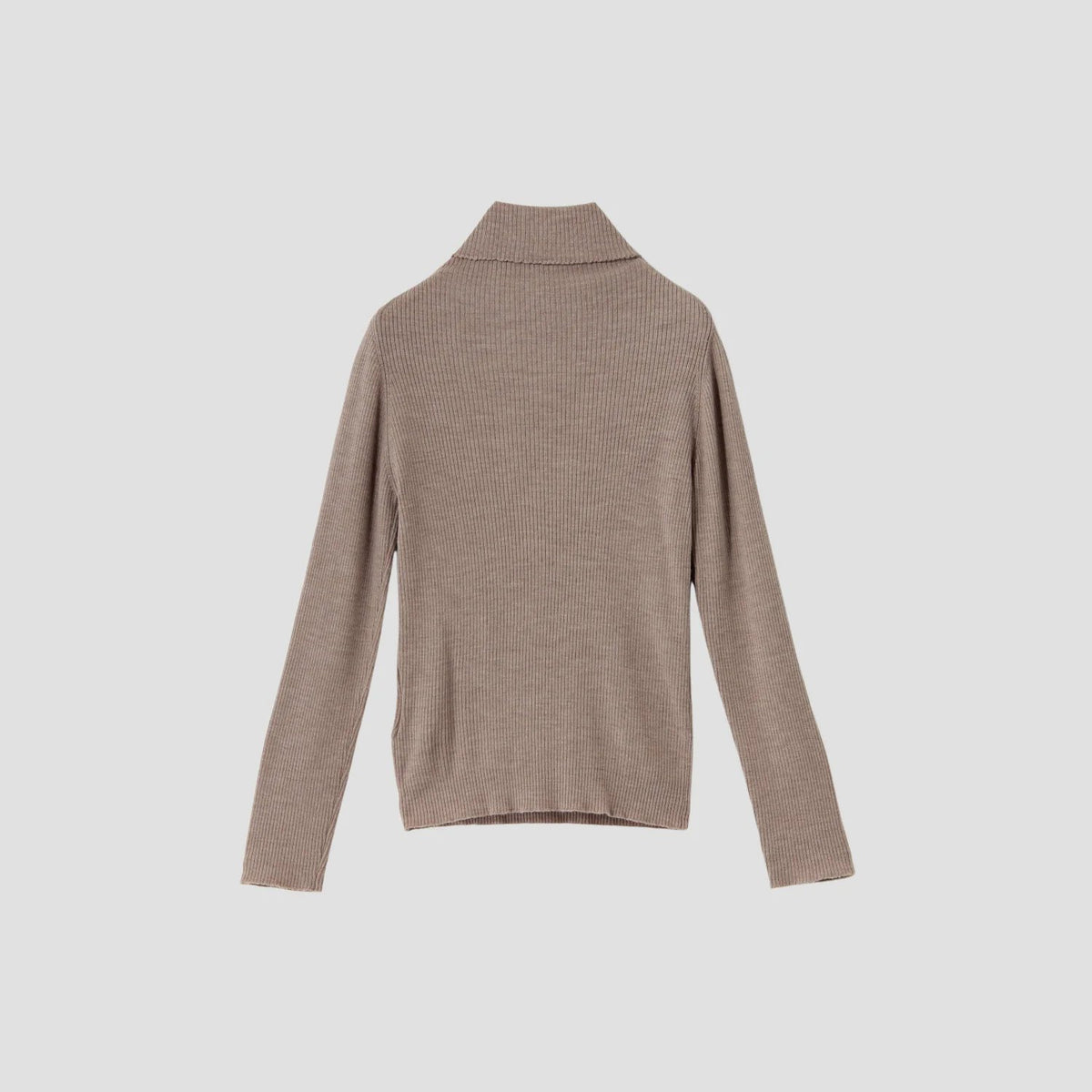 FINE RIB TURTLENECK KNIT