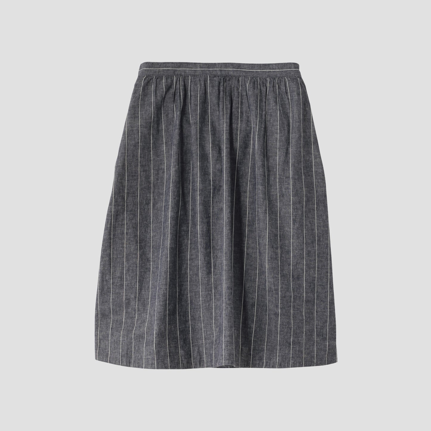 ROUGH COTTON LINEN SHIRTING SKIRT