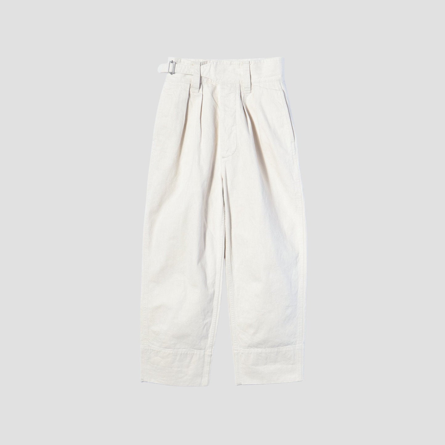 NATURAL DENIM TROUSERS