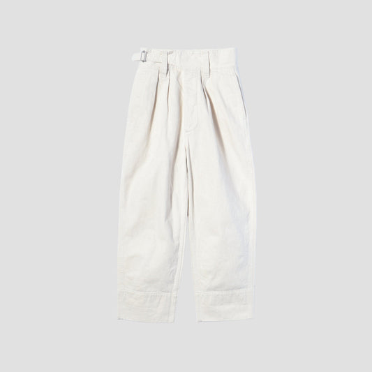 NATURAL DENIM TROUSERS