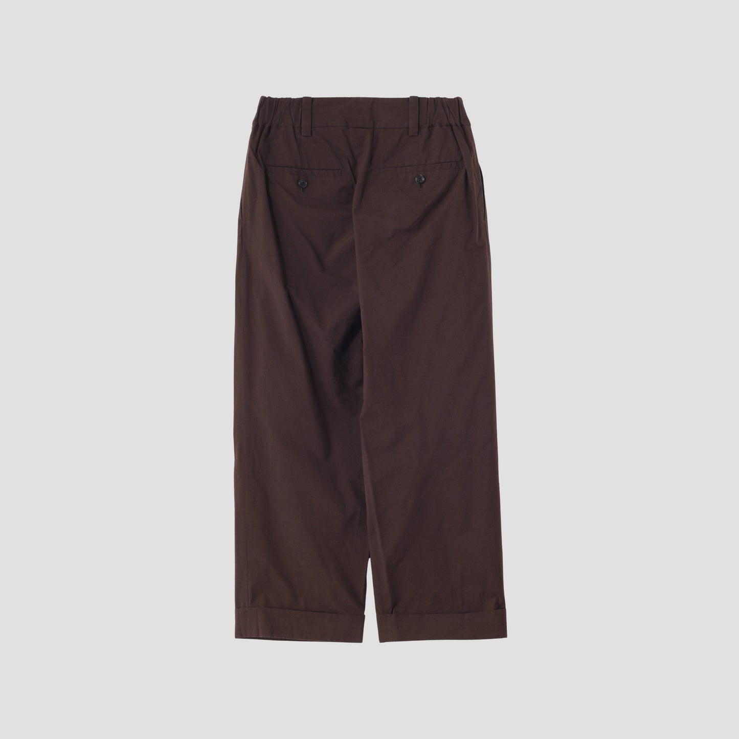 MATT COTTON SILK POPLIN TROUSERS
