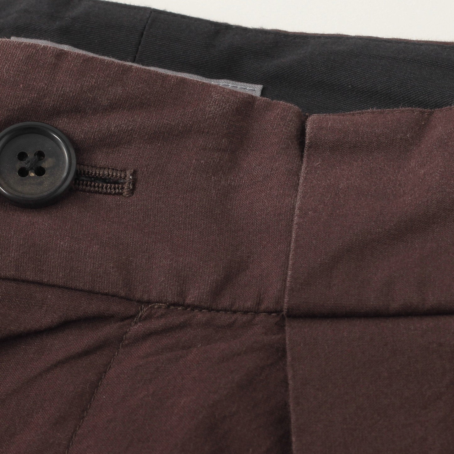 MATT COTTON SILK POPLIN TROUSERS
