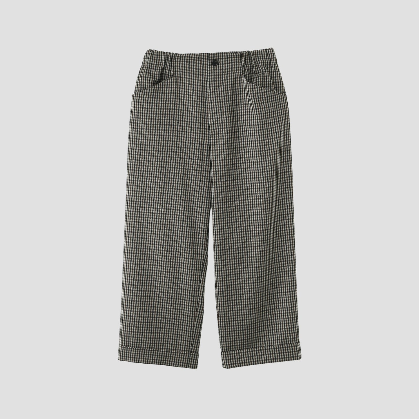 SMALL WOOL CHECK TROUSERS