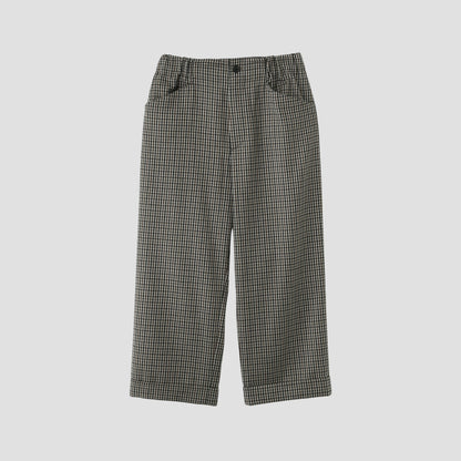 SMALL WOOL CHECK TROUSERS