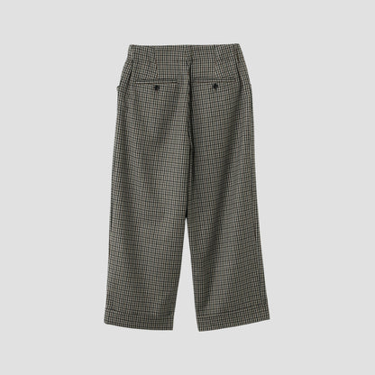 SMALL WOOL CHECK TROUSERS