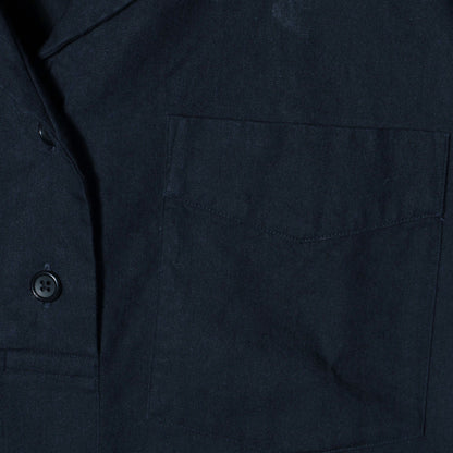 YARN DYE LINEN COTTON TWILL DRESS