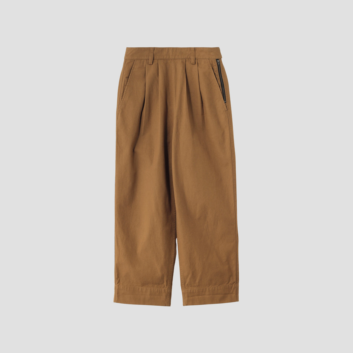 ORGANIC COTTON GABERDINE TROUSERS