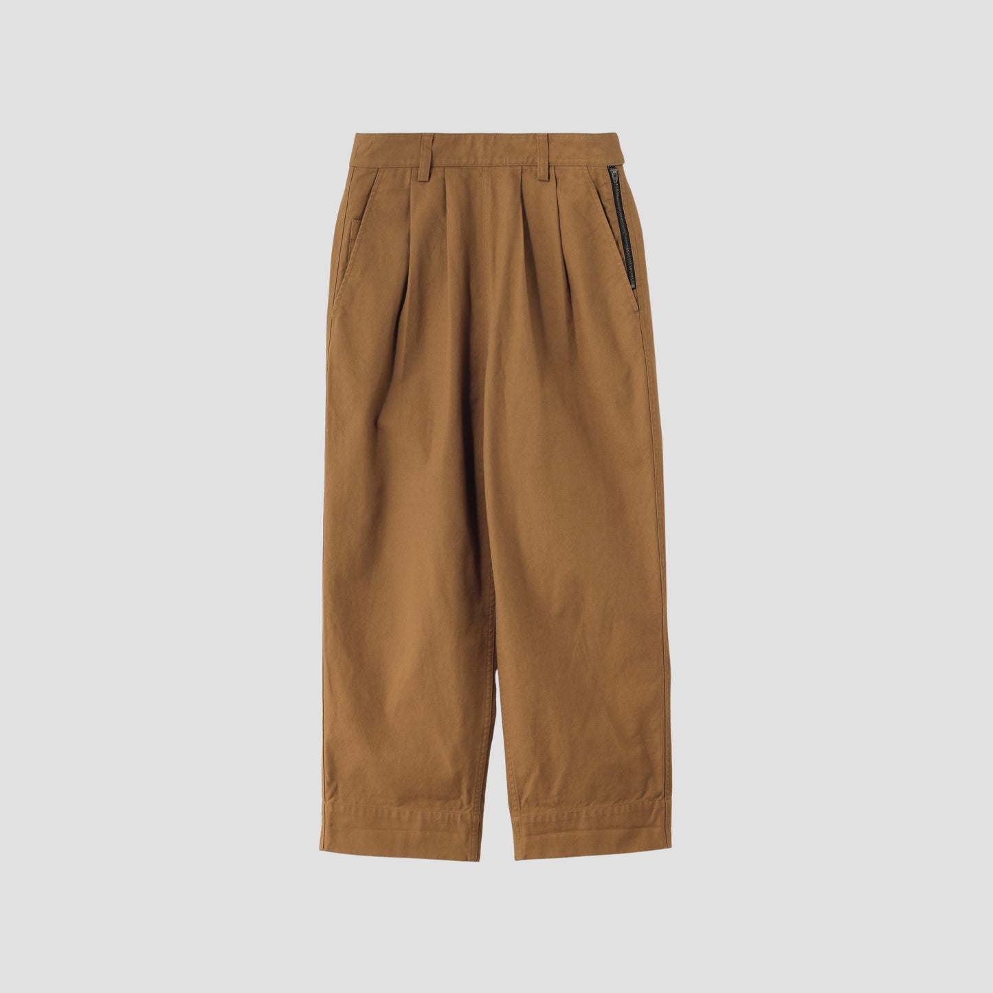 ORGANIC COTTON GABERDINE TROUSERS