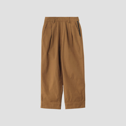 ORGANIC COTTON GABERDINE TROUSERS