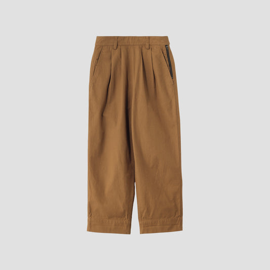 ORGANIC COTTON GABERDINE TROUSERS