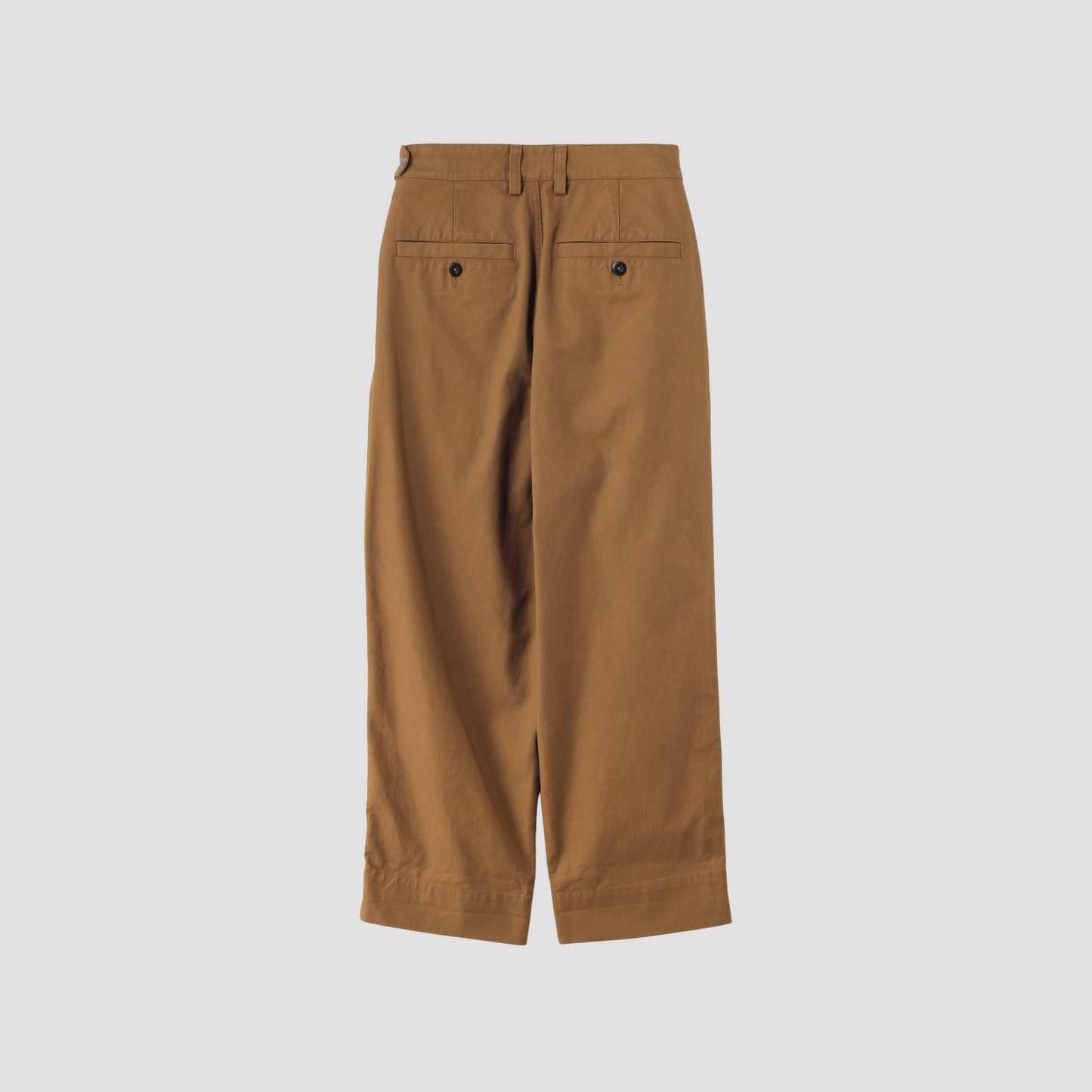 ORGANIC COTTON GABERDINE TROUSERS