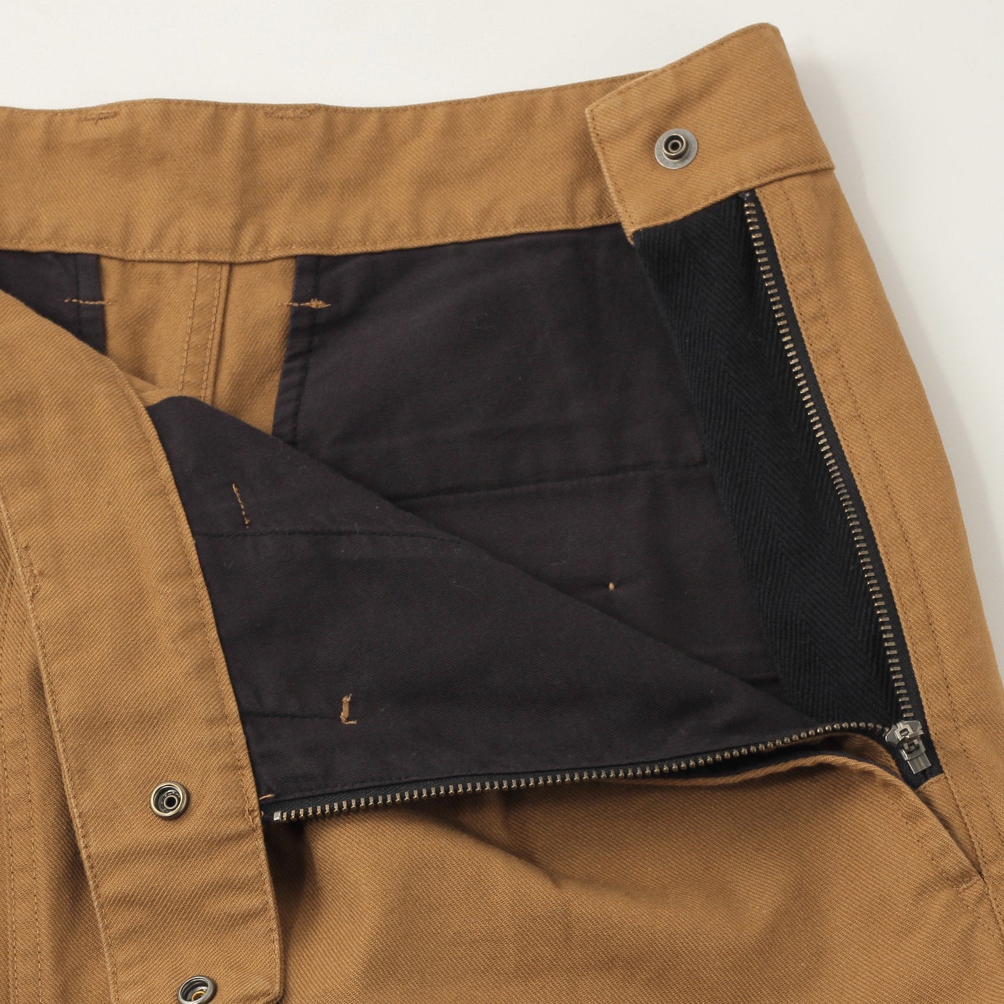 ORGANIC COTTON GABERDINE TROUSERS
