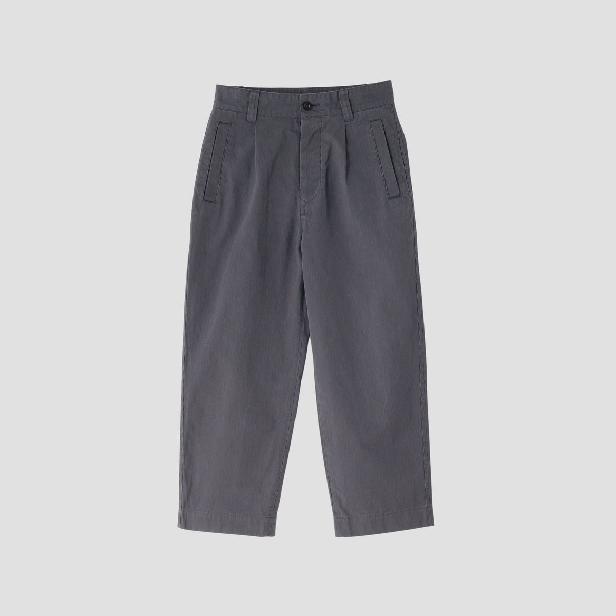 HAIRLINE COTTON WOOL TROUSERS
