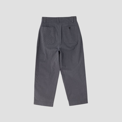 HAIRLINE COTTON WOOL TROUSERS