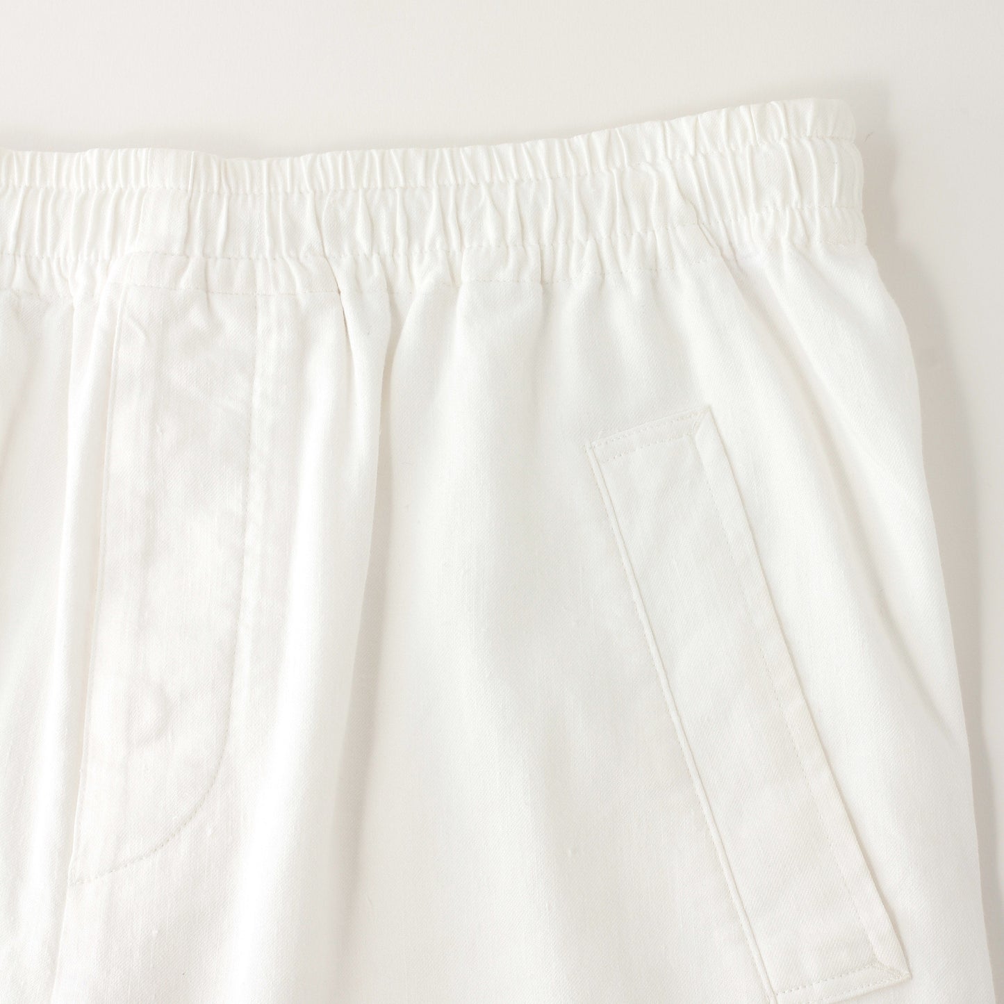 LINEN COTTON TWILL TROUSERS