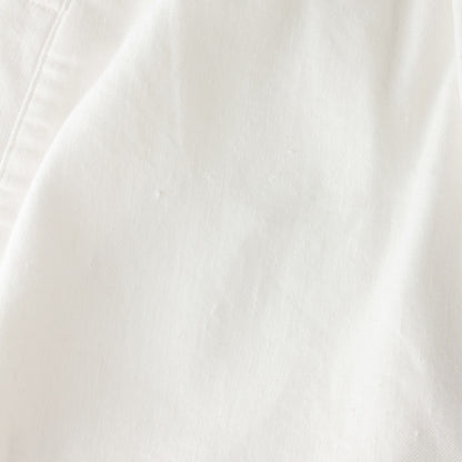 LINEN COTTON TWILL TROUSERS