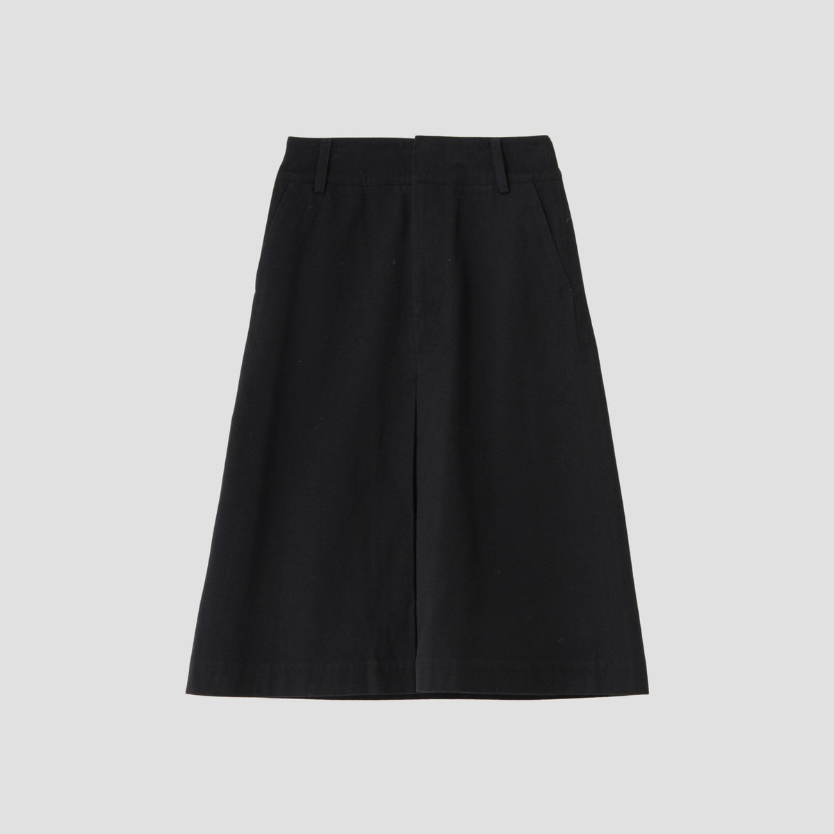 BRUSHED COTTON WOOL SKIRT