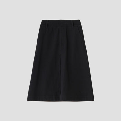BRUSHED COTTON WOOL SKIRT