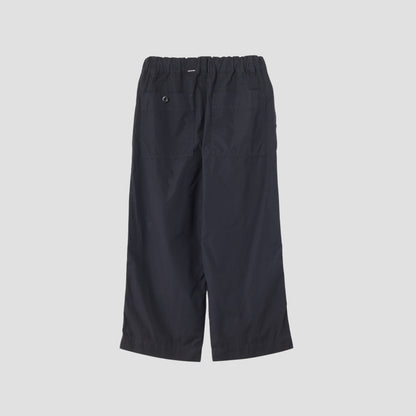 FINE COMPACT COTTON POPLIN TROUSERS