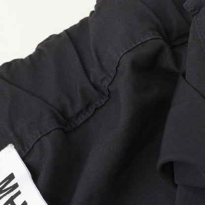 FINE COMPACT COTTON POPLIN TROUSERS