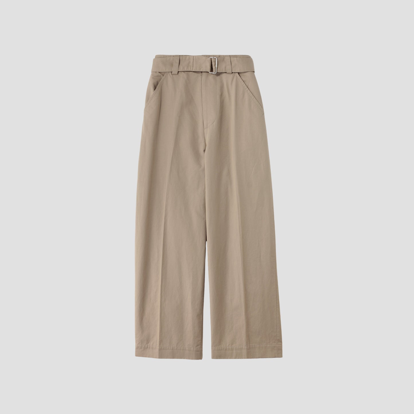 LIGHT COTTON LINEN TWILL TROUSERS