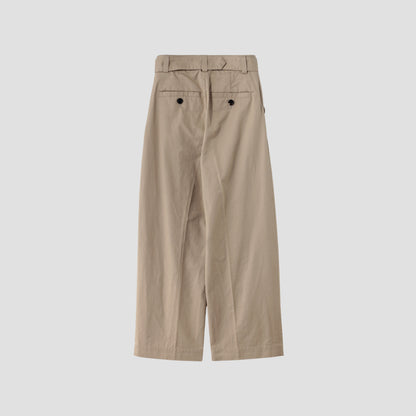LIGHT COTTON LINEN TWILL TROUSERS