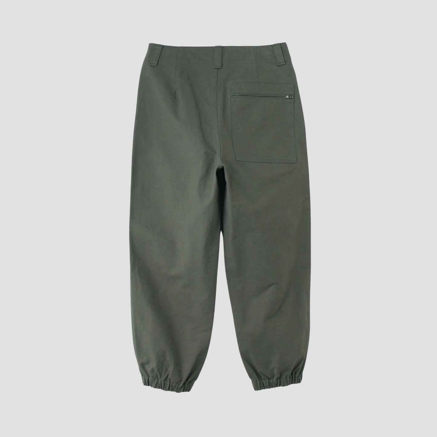 ORGANIC COTTON GABARDINE TROUSERS