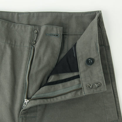 ORGANIC COTTON GABARDINE TROUSERS