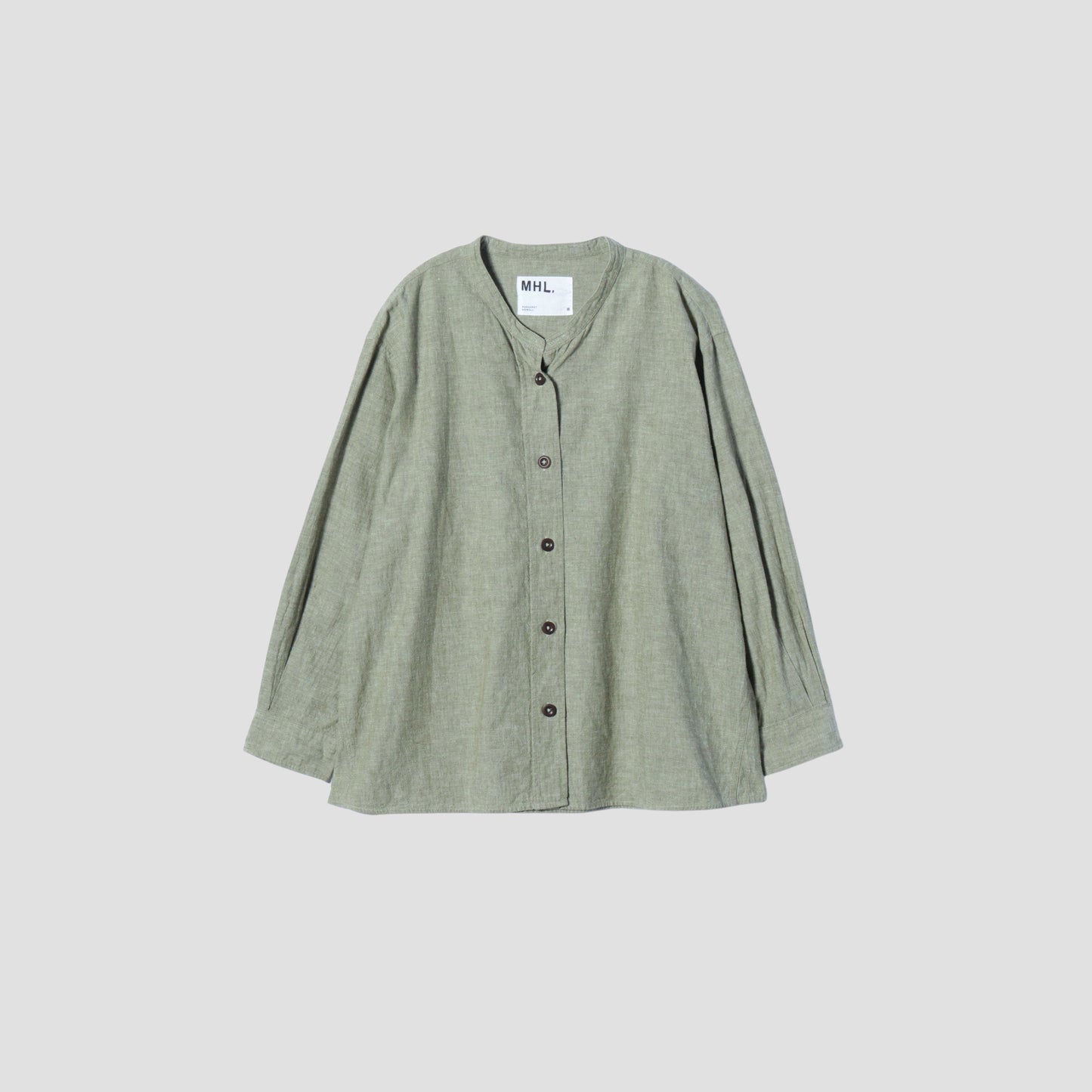 COTTON LINEN CHAMBRAY SHIRT