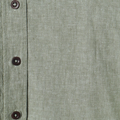 COTTON LINEN CHAMBRAY SHIRT