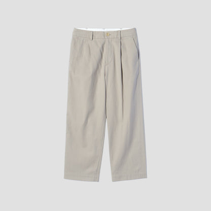 BRUSHED COTTON WOOL TROUSERS