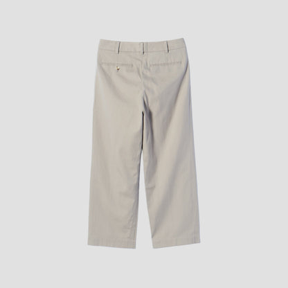 BRUSHED COTTON WOOL TROUSERS