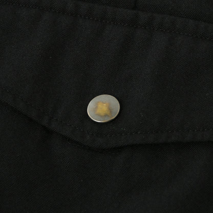 WOOL COTTON TWILL TROUSERS
