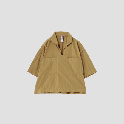 GARMENT DYE COTTON POPLIN SHIRT