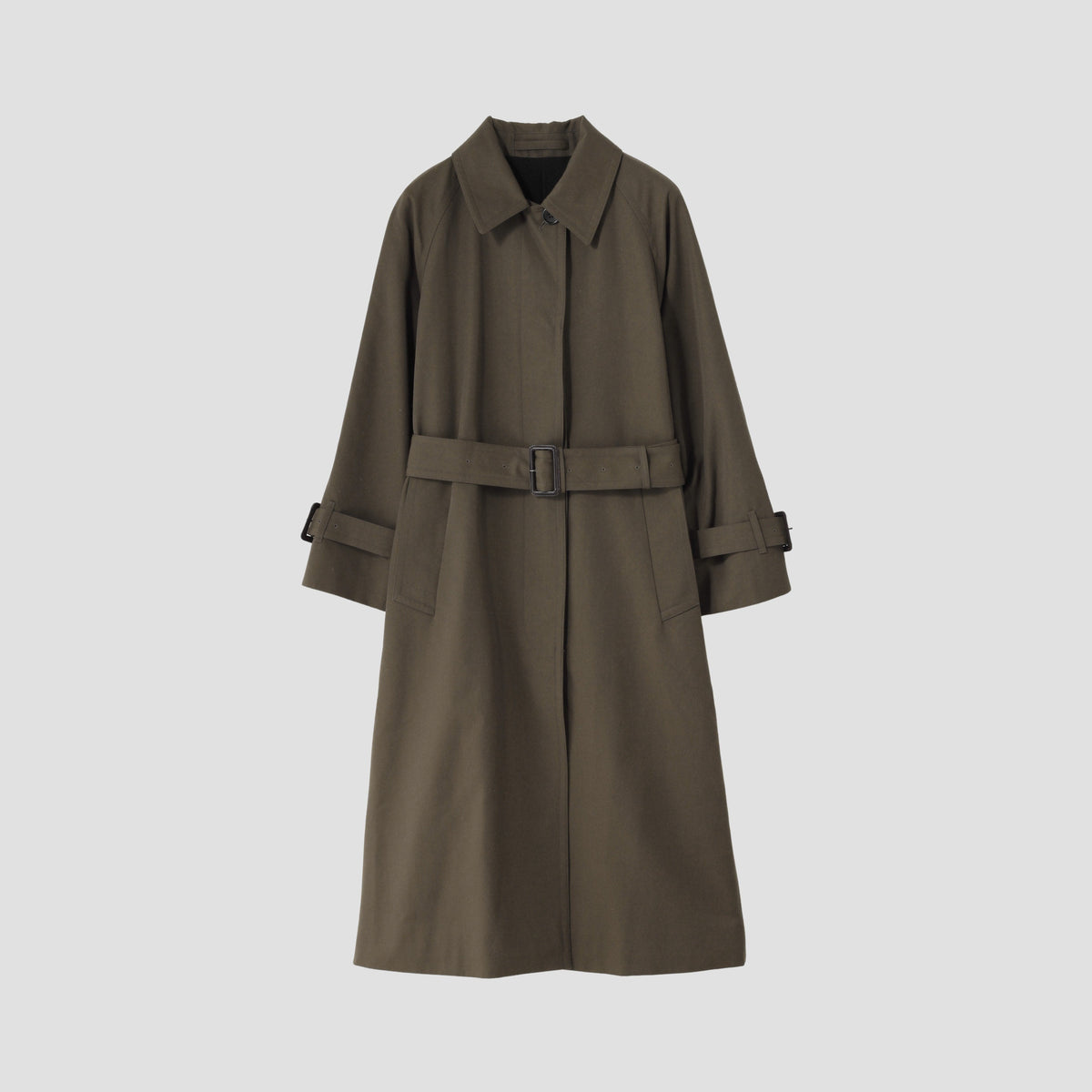 WOOL COTTON GABARDINE COAT