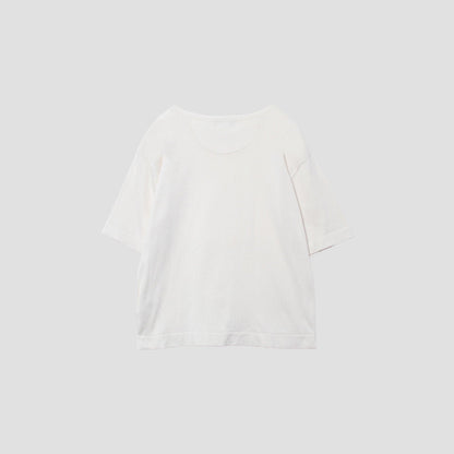 COTTON BOAT NECK T KNIT